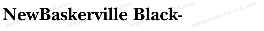 NewBaskerville Black字体转换